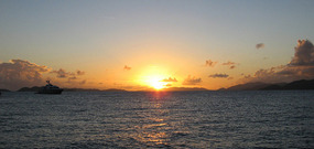 Drake Channel Sunset at Valley Trunk Bay