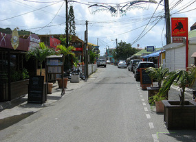 Main thoroughfare in Grand Case