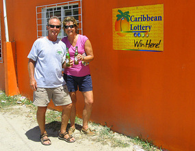 Paul and Linda find a local thirst quencher