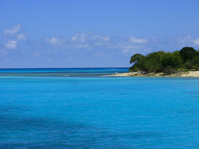 Buck island view of northwestern edge of reef