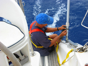 Dave cleans antenna contacts