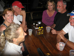 Gathered at Willy T with Larry and Lynn's family