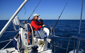 Wally looks after the fishing