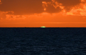 Green flash sunset near Alligator Point