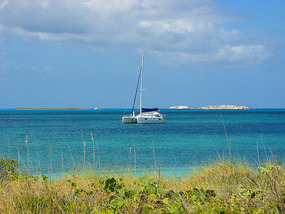 Pas de Deux at anchor in Graham's Harbour