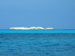 View of White Cay from day anchorage