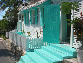 Colorful Harbour Island home