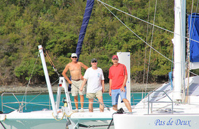 Francis Bay St John with Ross and Mike