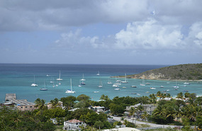 Pas de Deux at anchor, Road Bay, Anguilla