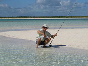 Dave catches bonefish on first outing at East Reef