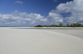 Lovely view of expansive beach and shallows 