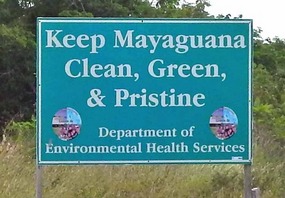 Roadside signage makes a point