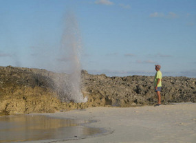 At Blow Hole Cay