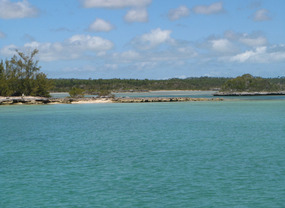 Anchorage at Cormorant Cay entry to flats