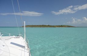 Anchored off Foots Cay