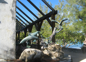Bronze statues from foundary at Little Harbour