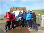 The Happy Wanderers at 'Mile Zero'...