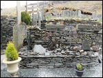 Garden ornaments made at the Slate Mine..