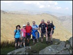 The group on top of Lining Crag...