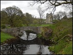 The tranquil setting of Shap Abbey...