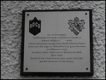 The plaque at Willance House.....