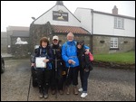 The team in the Lion Inn mist...