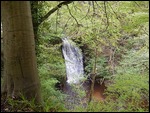The Falling Foss waterfall.....