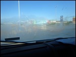 Ice on the inside of the windscreen