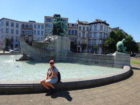 Fountain and Statue
