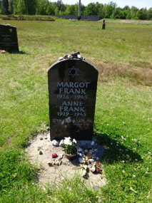 Tribute to Anne Frank at Bergen Belsen