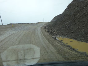Gravel Road in the wet