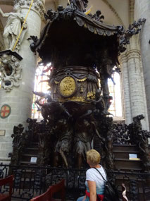 Brussels Cathedral Pulpit