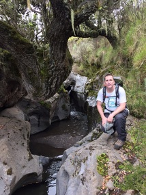 On route to second cave camp