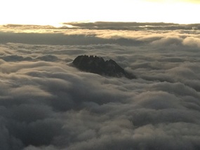 Island in the clouds.