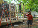 Lion's Den framing with Greenville crew