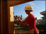 Oh, Yea!  Ladies with nail guns.  Wassup, Andie?