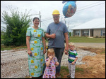 Frank with Caralee, Kirby and Mandy