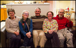 Jean, Anne, me,Mary, John (the old folks)