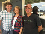 My pastor Jeremy Burrage with Linda Fuller 