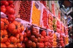Tomatoes in market