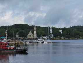 Iconic Steeples in Mahone Bay