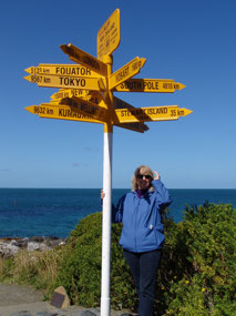 Bluff-Stirling Point Signpost