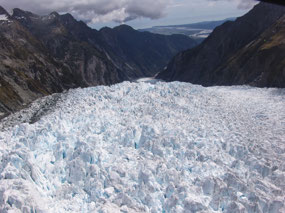 Landing on the Glacier