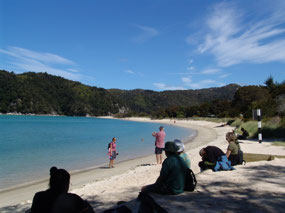 Waiting for Water Taxi - Torrent Bay