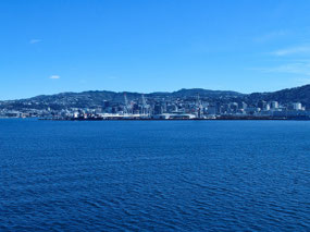 approaching Wellington Harbor