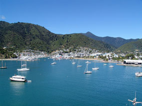 Picton Harbor leaving on the Ferry