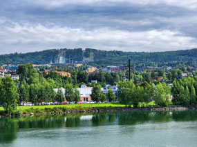 Lillehammer - can see the ski runs
