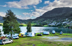 campground sites on Hafslovatnet Lake