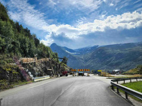 Repairing the rock slide