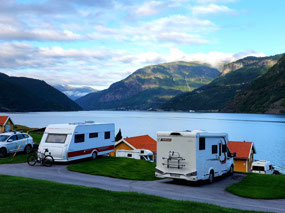 our campsite overlooking Sognefjord